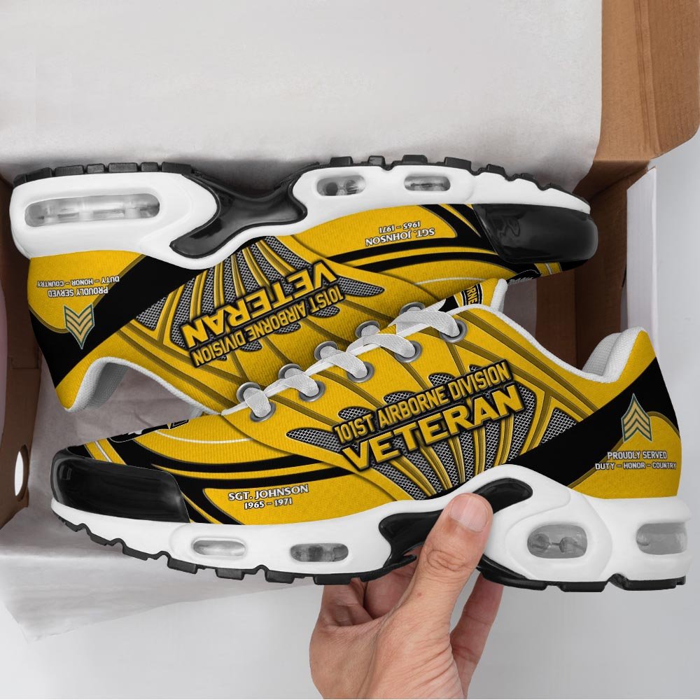 101St Airborne Division TN Shoes Custom Name, Rank And Year, Military Shoes, Military Gifts PH475