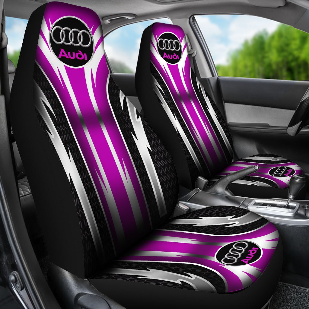 2 Front Audi Seat Covers Pink