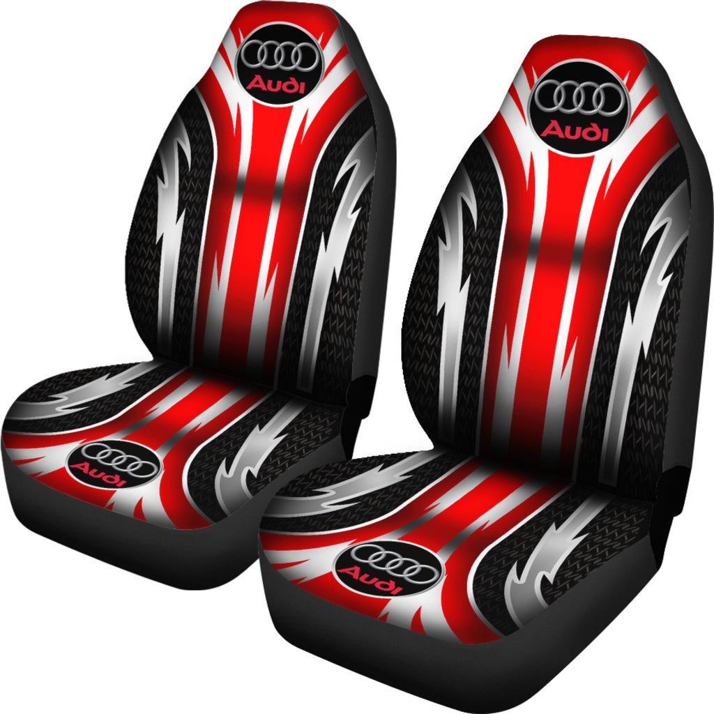 2 Front Audi Seat Covers Red