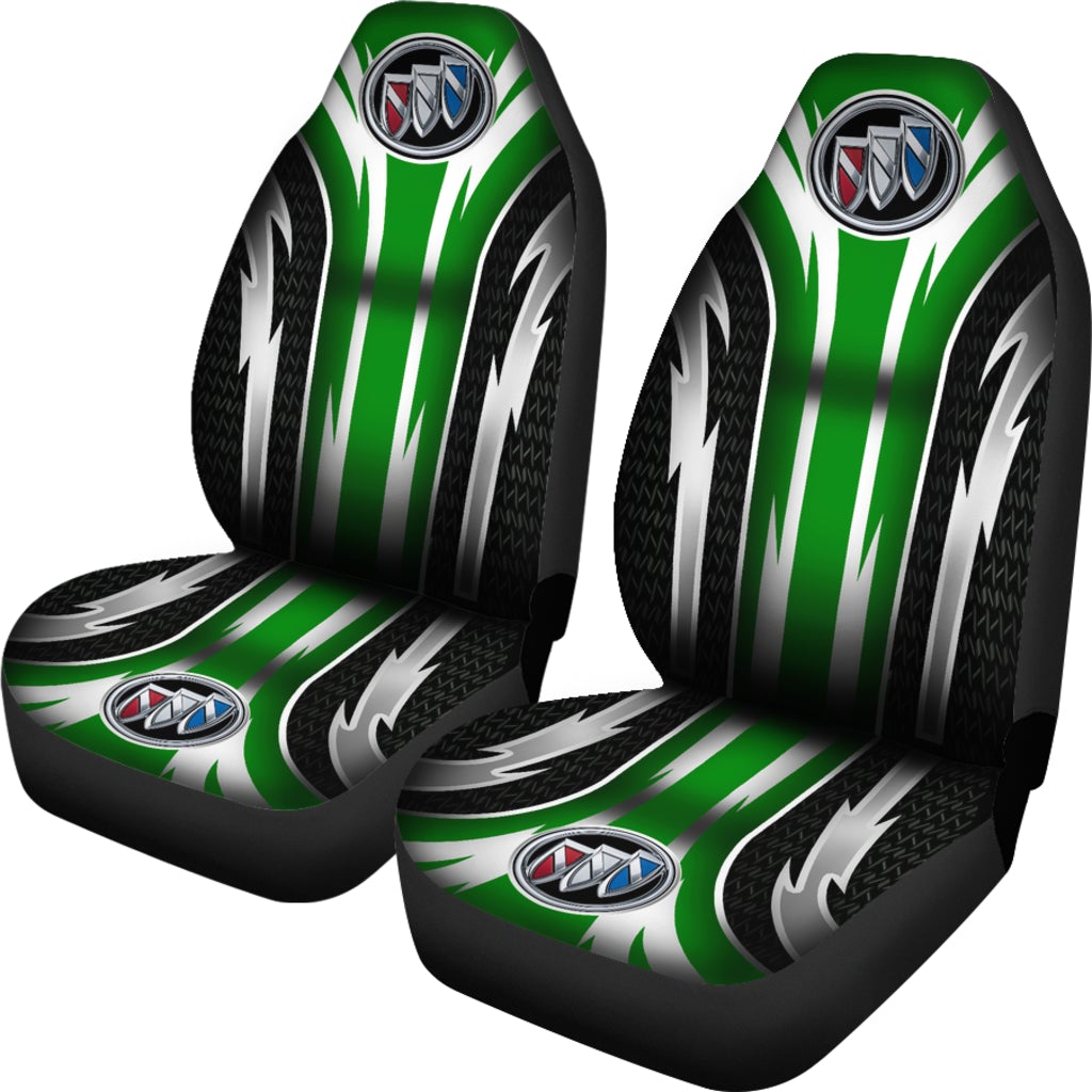 2 Front Buick Seat Covers Green