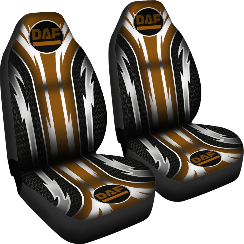 2 Front DAF Trucks Seat Covers Brown