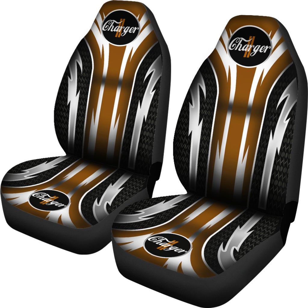 2 Front Dodge Charger Seat Covers Brown