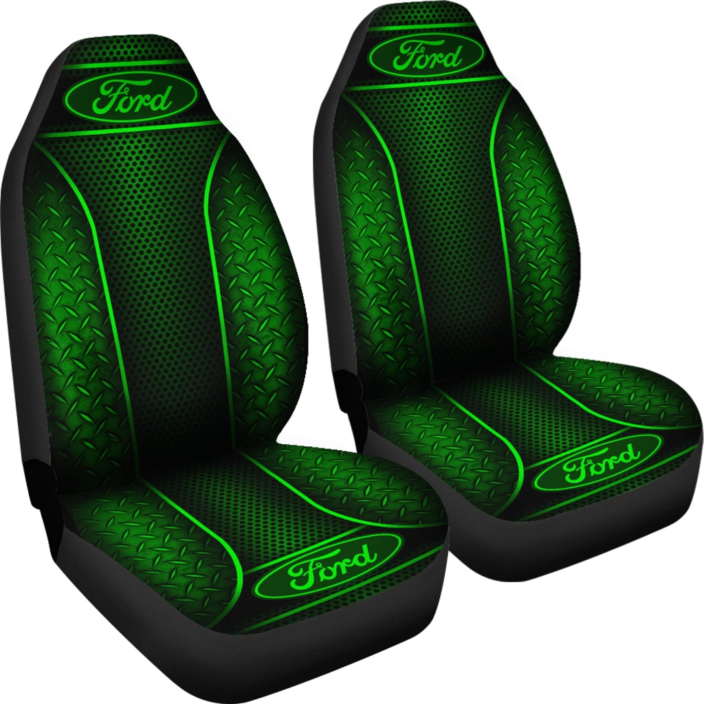 2 Front Ford Seat Covers Green