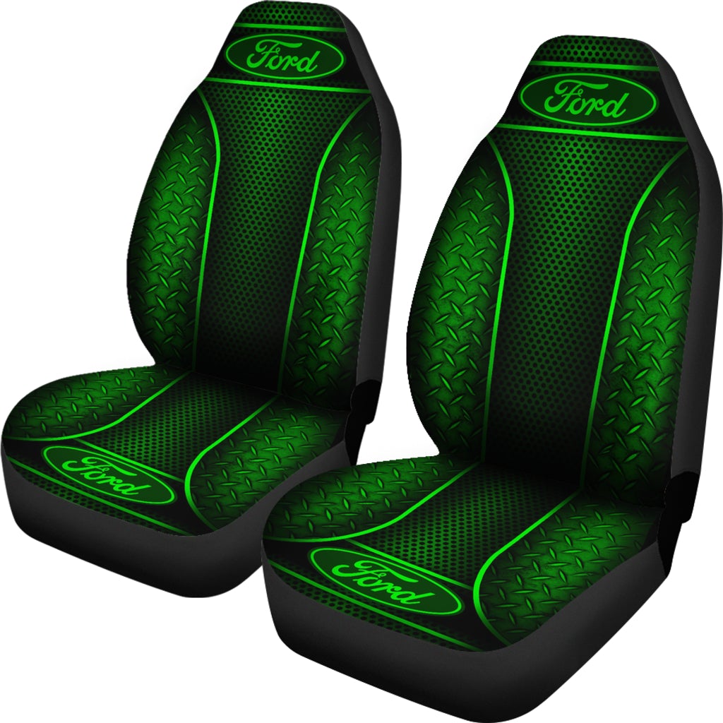 2 Front Ford Seat Covers Green