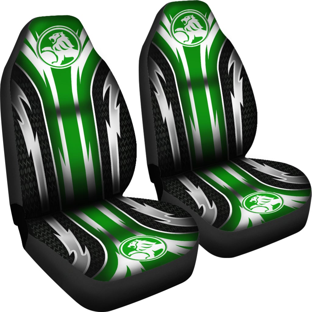 2 Front Holden Seat Covers Green
