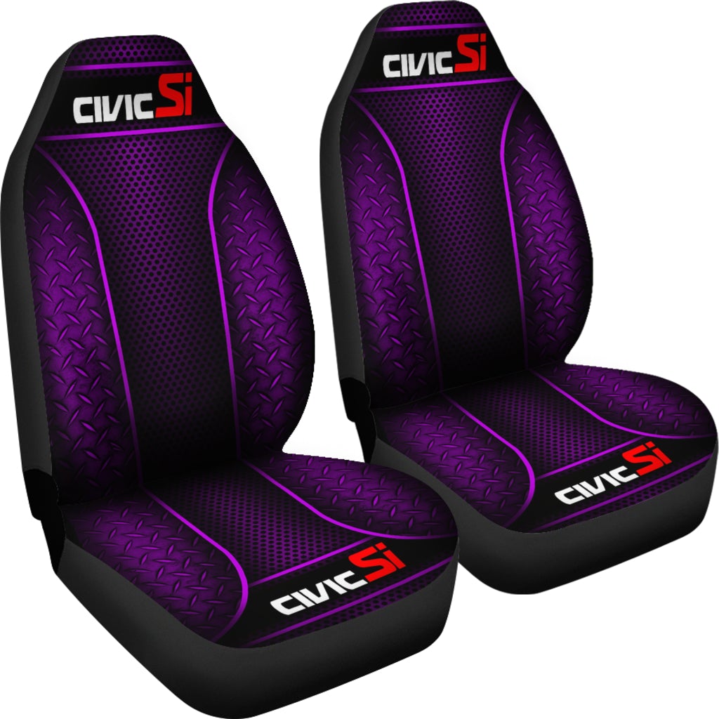 2 Front Honda Civic Si Seat Covers Purple