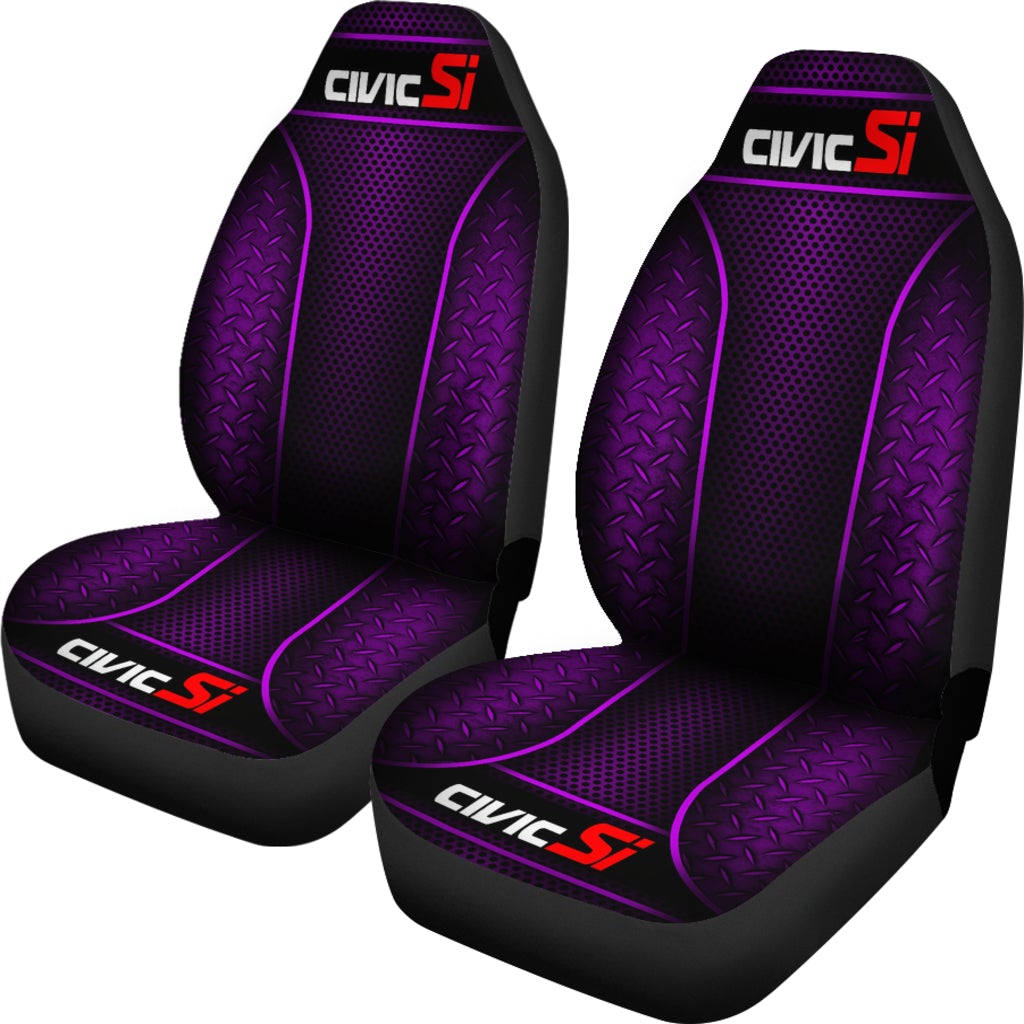 2 Front Honda Civic Si Seat Covers Purple