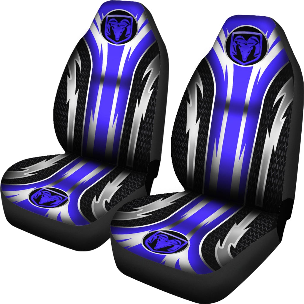 2 Front RAM Seat Covers Blue