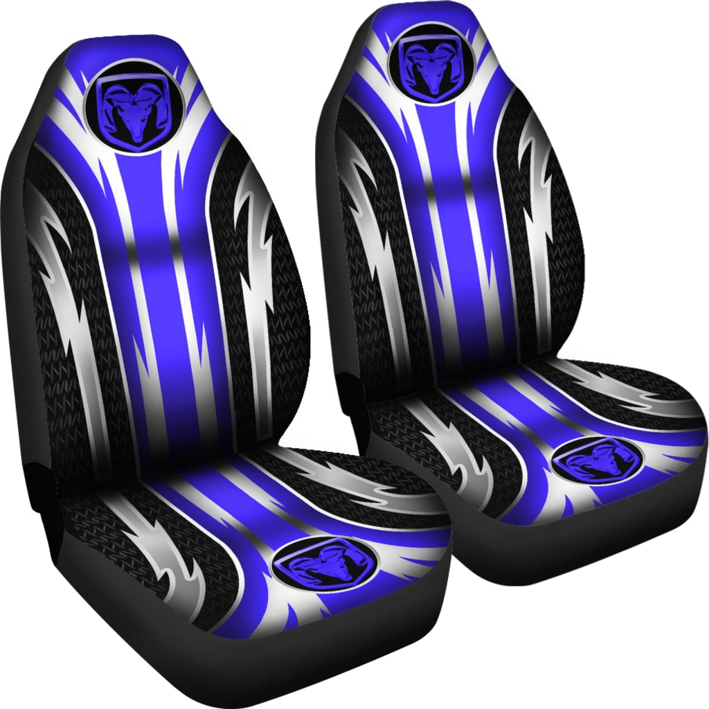 2 Front RAM Seat Covers Blue