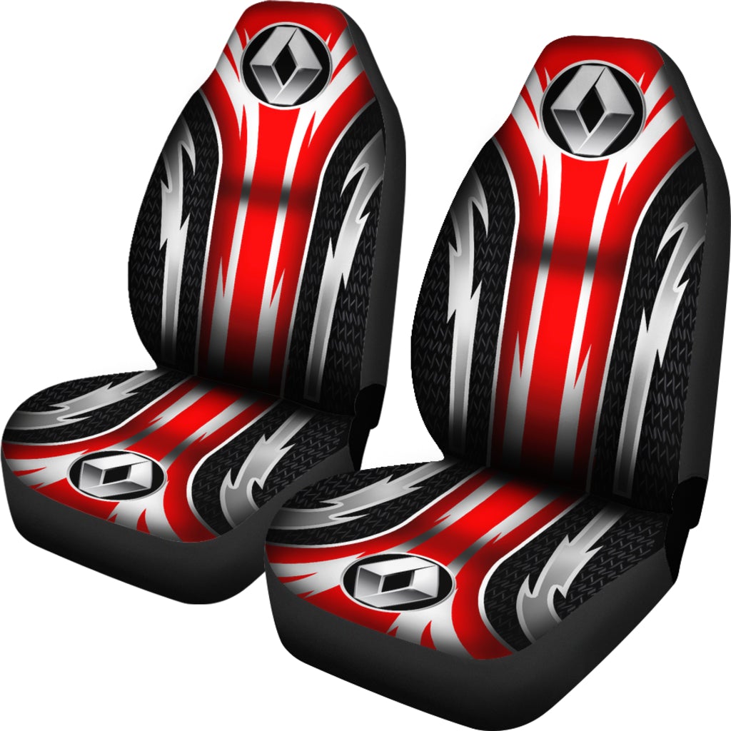 2 Front Renault Seat Covers Red