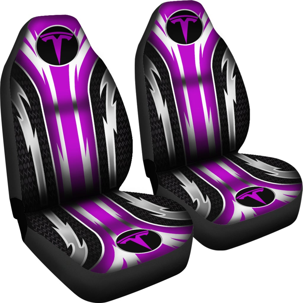 2 Front Tesla Seat Covers Pink