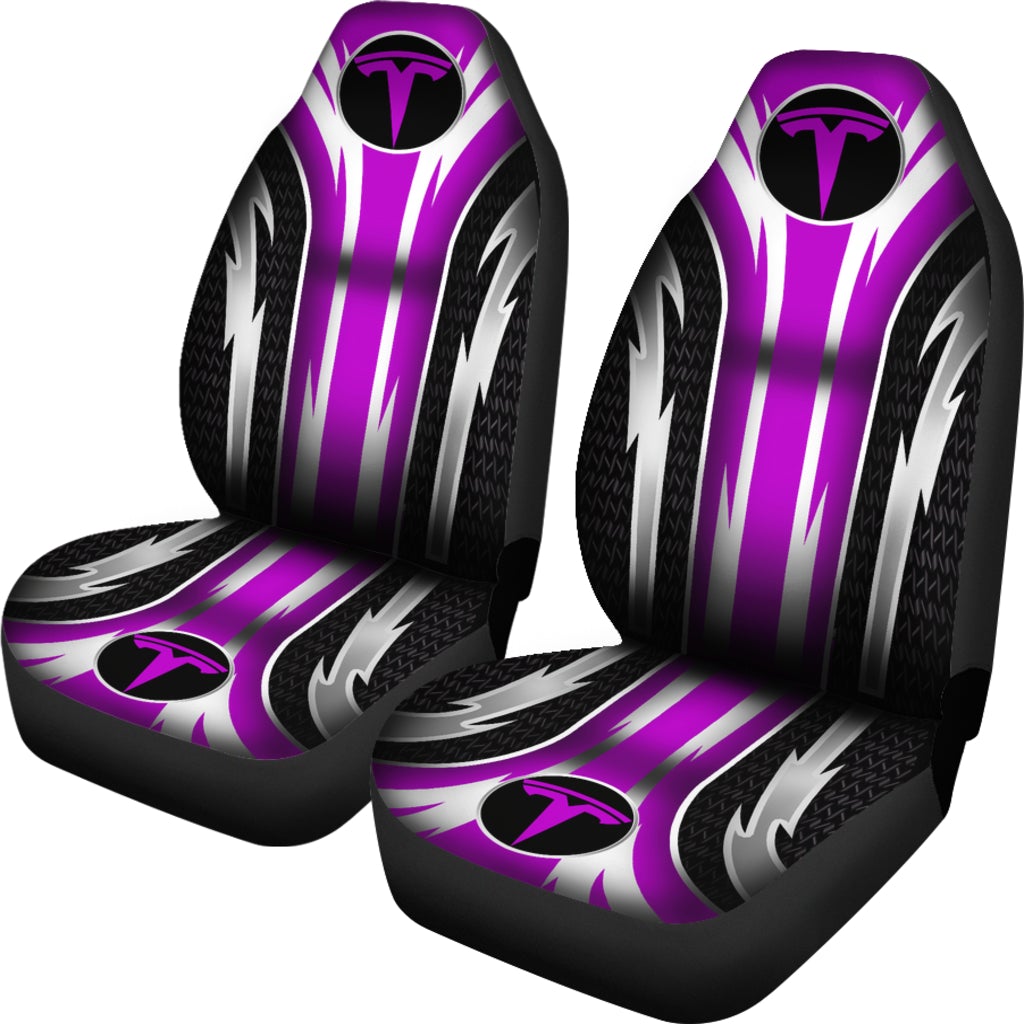2 Front Tesla Seat Covers Pink