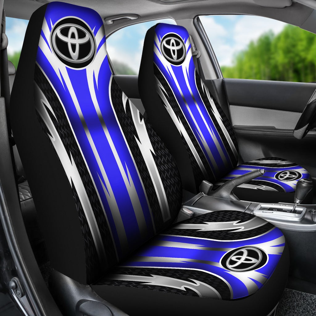 2 Front Toyota Seat Covers Blue