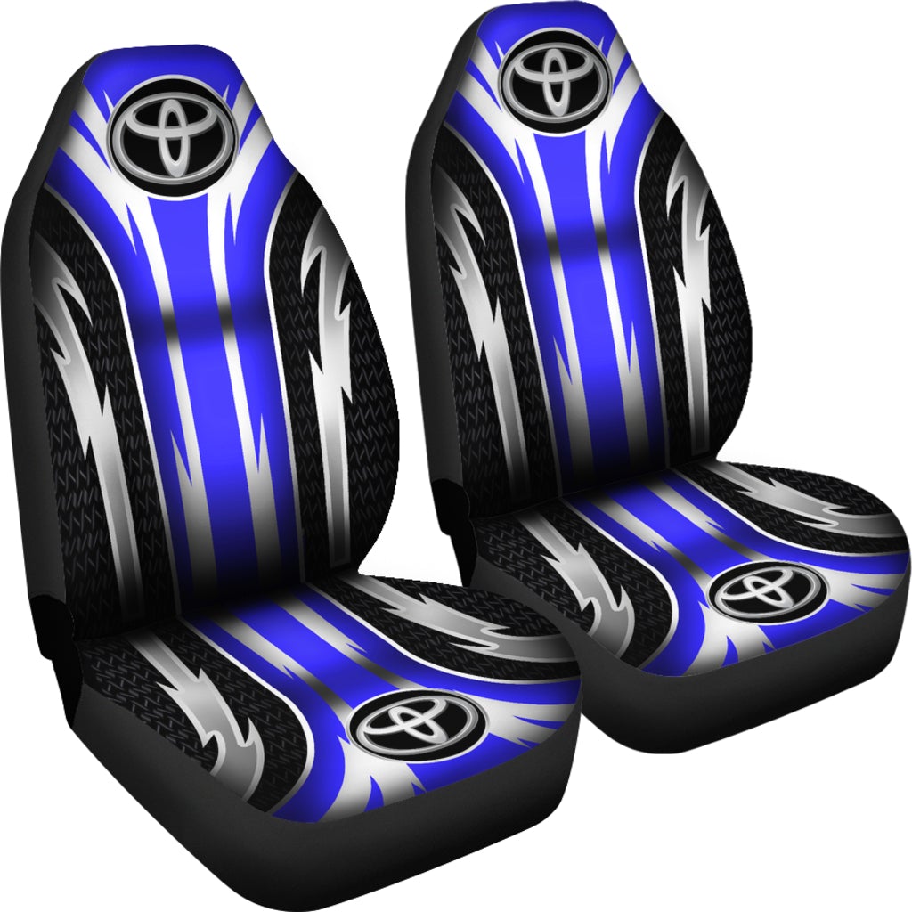 2 Front Toyota Seat Covers Blue