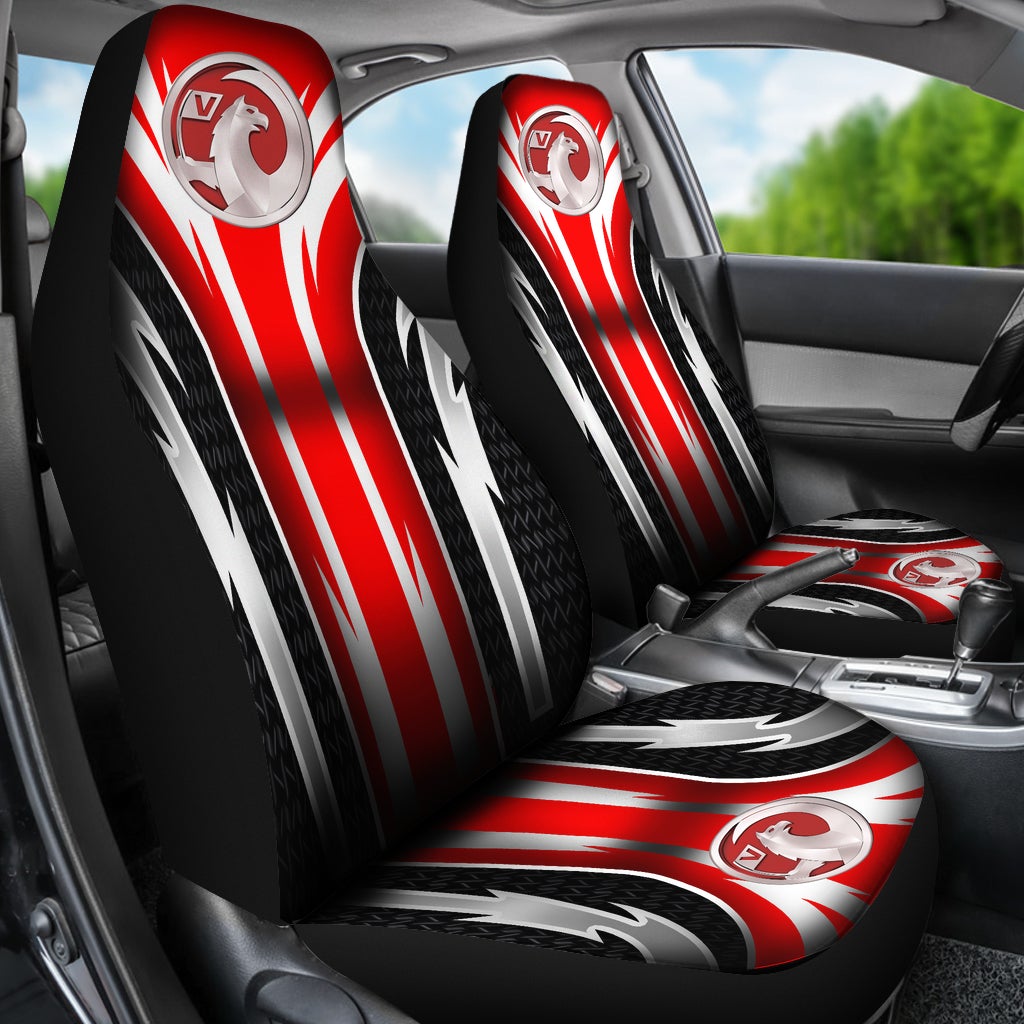 2 Front Vauxhall Seat Covers Red