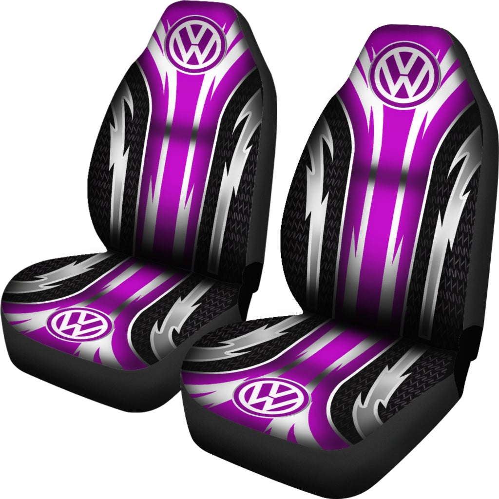 2 Front Volkswagen Seat Covers Pink