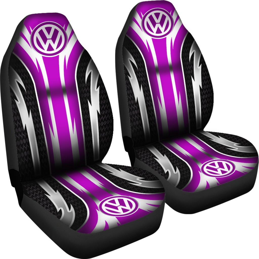 2 Front Volkswagen Seat Covers Pink