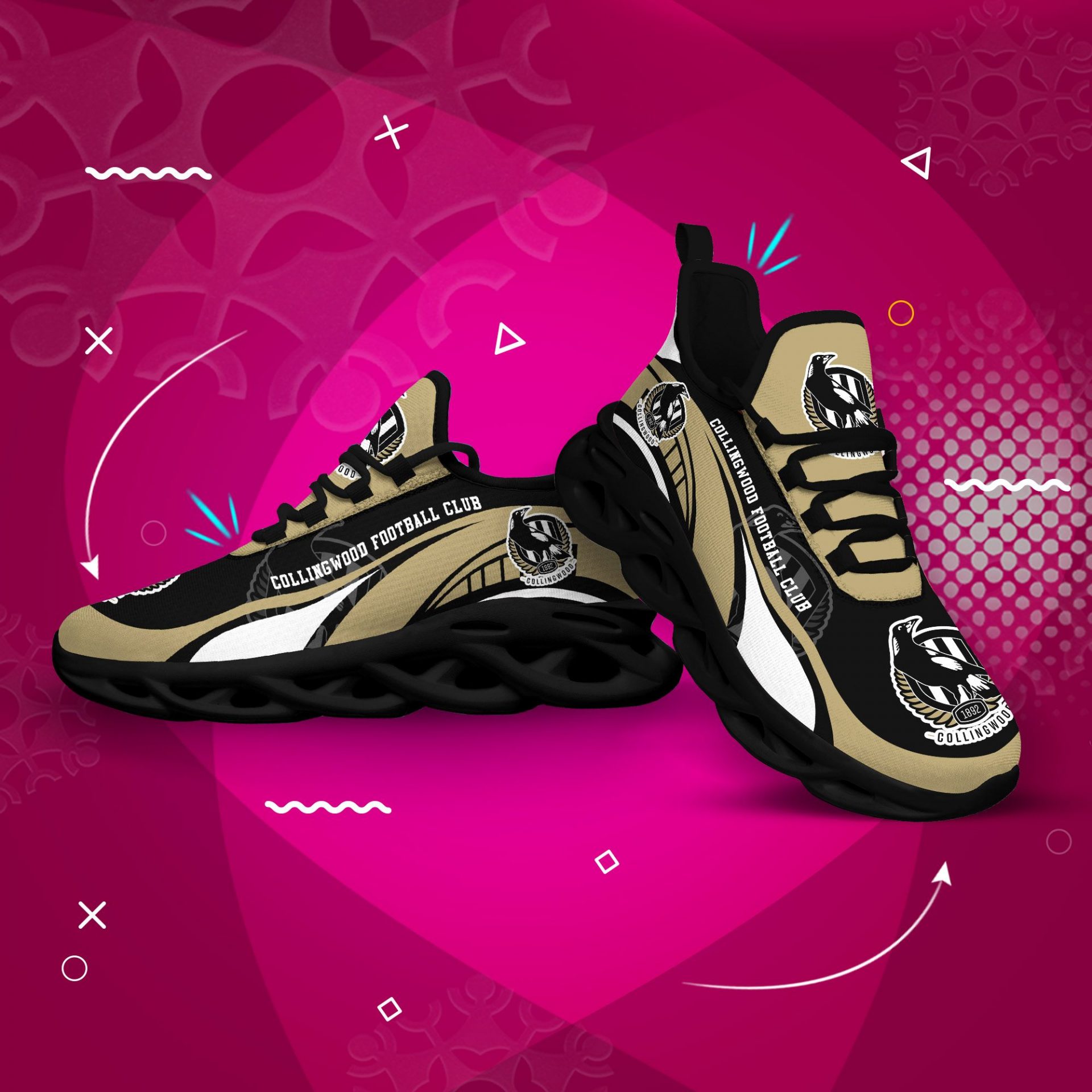 AFL Collingwood Magpies Max Soul Shoes