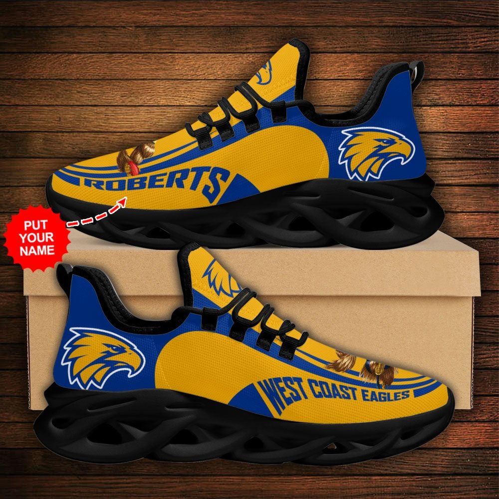AFL West Coast Eagles Custom Name Max Soul Shoes