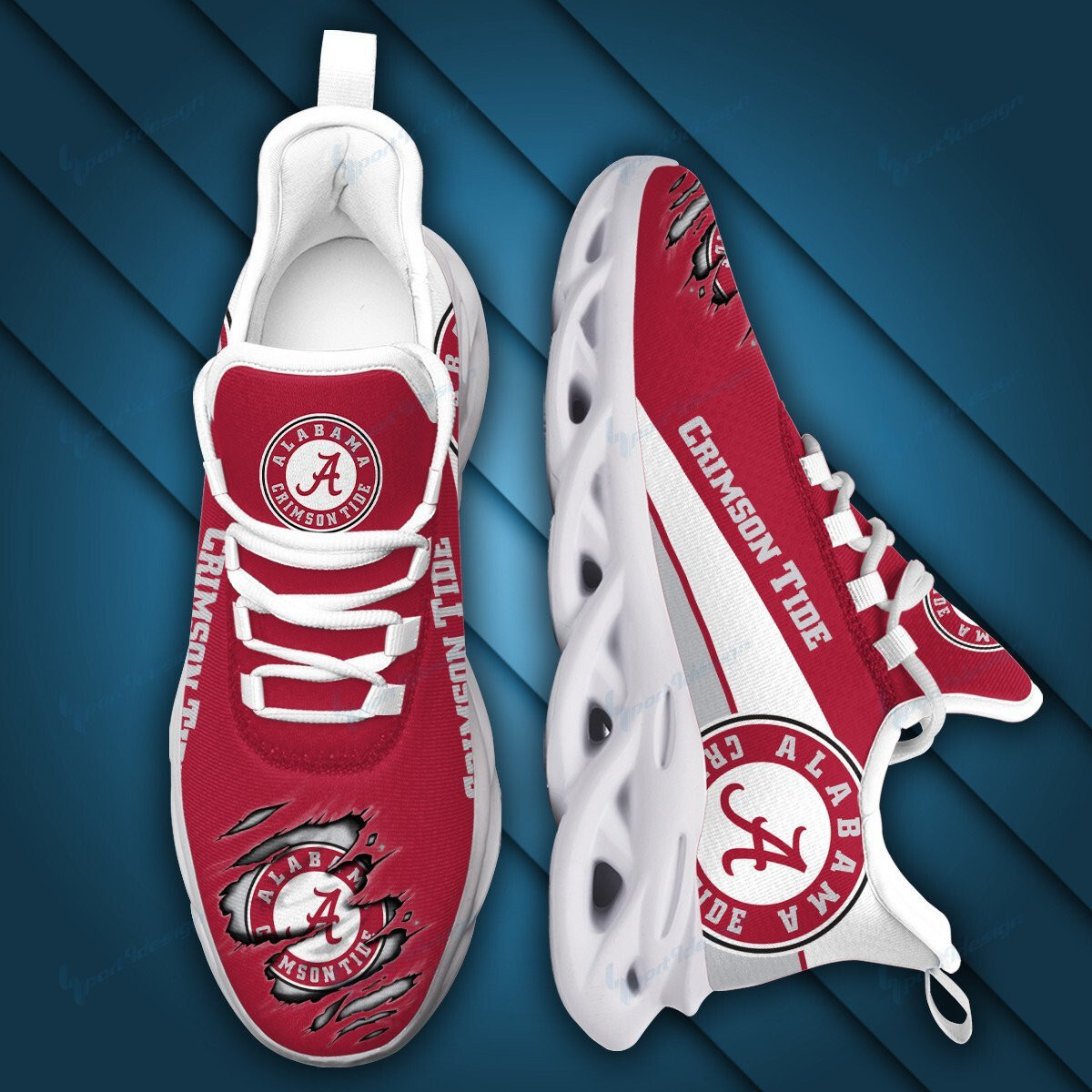 Alabama Crimson Tide Max Soul YZ Running Sneakers 990