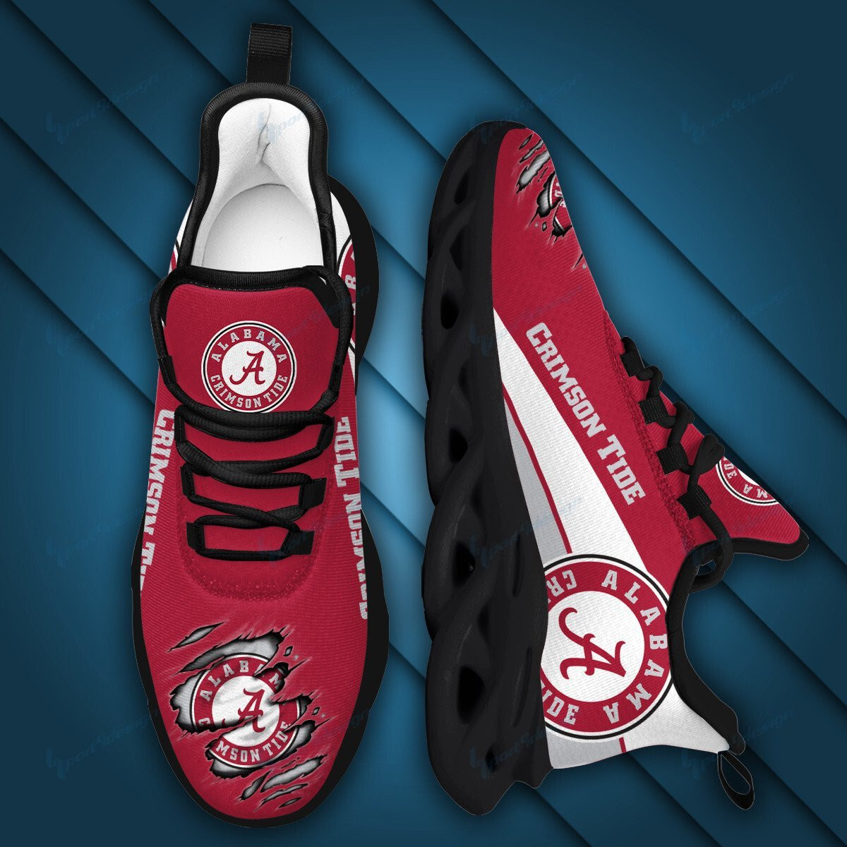 Alabama Crimson Tide Max Soul YZ Running Sneakers 990