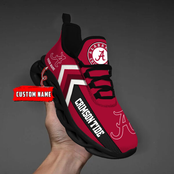Alabama Crimson Tide Personalized Custom Name Max Soul Shoes DS003