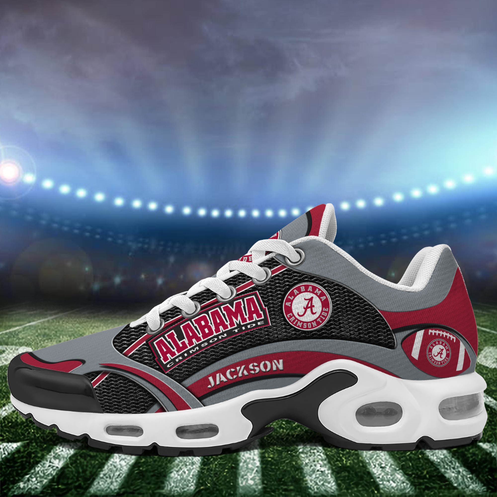 Alabama Crimson Tide Team TN Shoes 2026 Version Custom Name 889