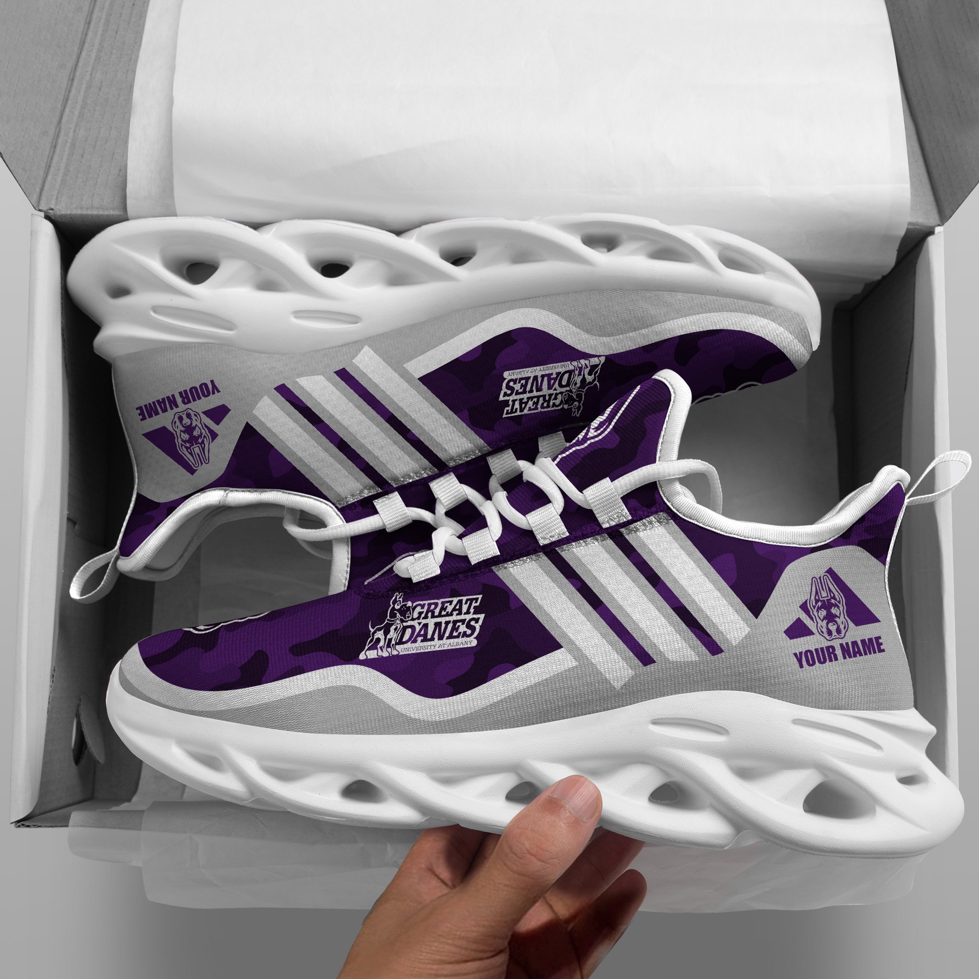 Albany Great Danes Black Max Soul Shoes 2026 Versions Custom Name 466