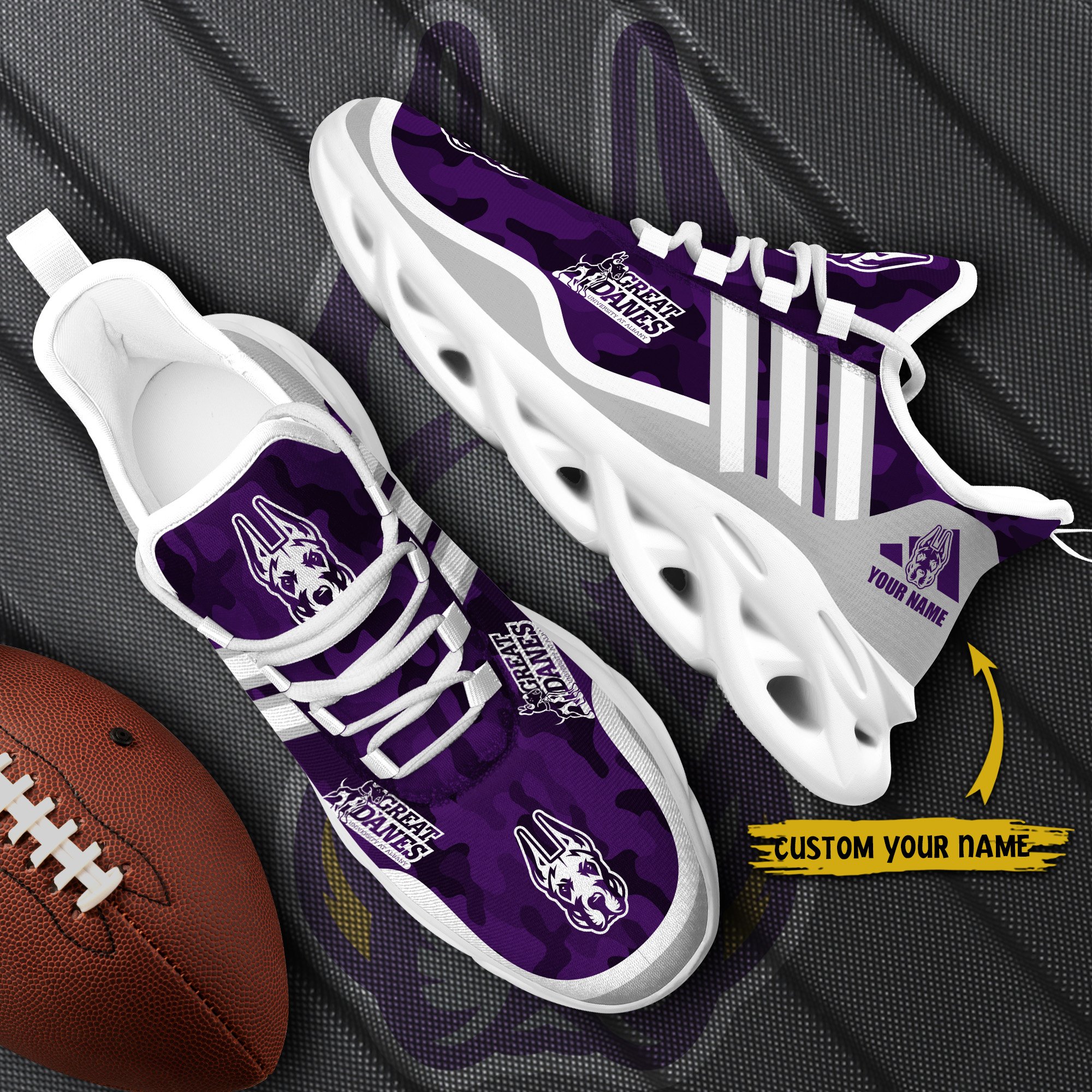 Albany Great Danes Black Max Soul Shoes 2026 Versions Custom Name 466