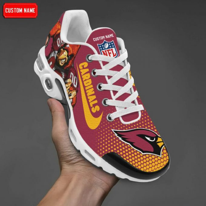 Arizona Cardinals Dot Pattern Custom Name Air Max Shoes Air Cushion Sneakers