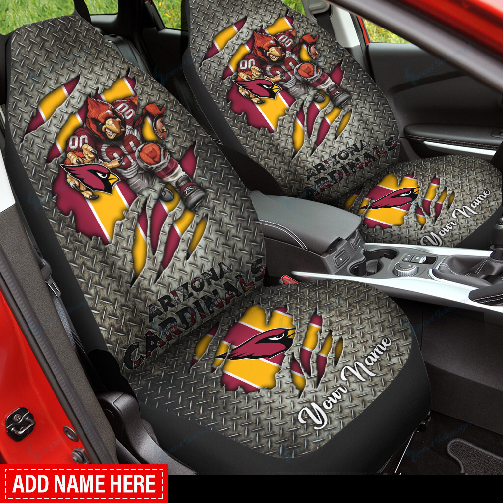 Arizona Cardinals Personalized Car Seat Covers BG294