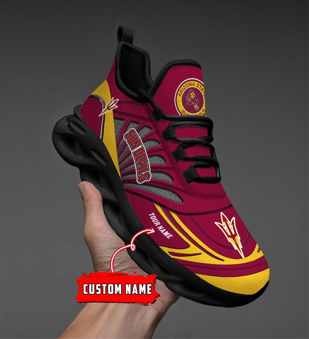 Arizona State Sun Devils Custom Name Max Soul Shoes