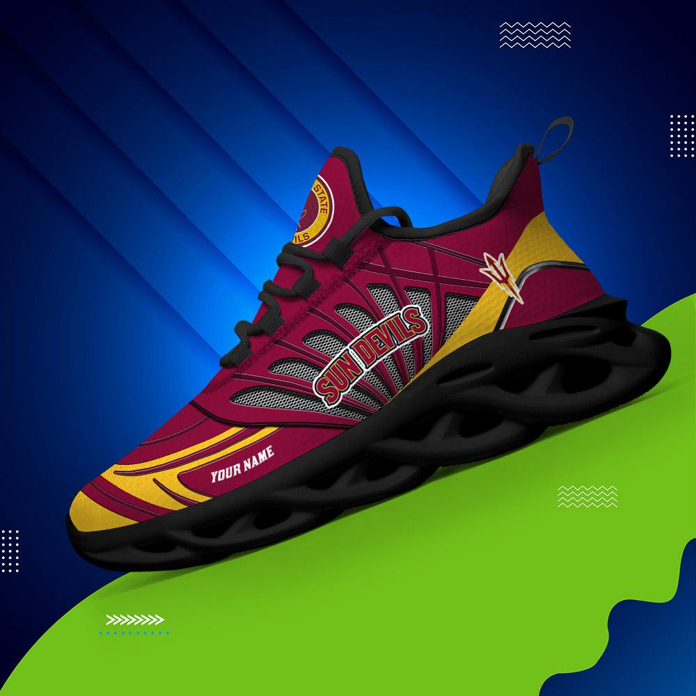 Arizona State Sun Devils Custom Name Max Soul Shoes