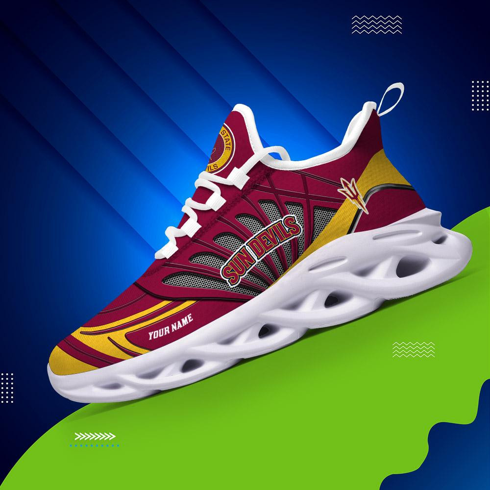 Arizona State Sun Devils Custom Name Max Soul Shoes