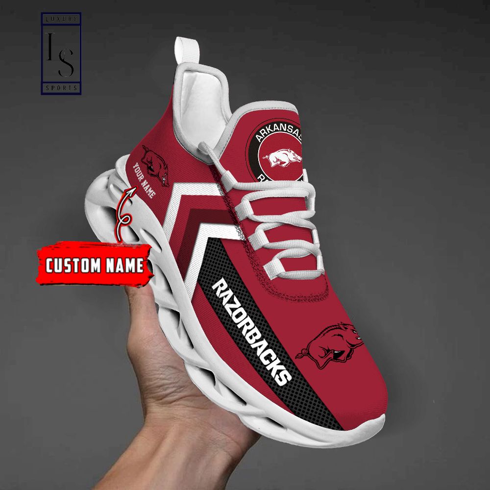 Arkansas Razorbacks Personalized Max Soul Shoes