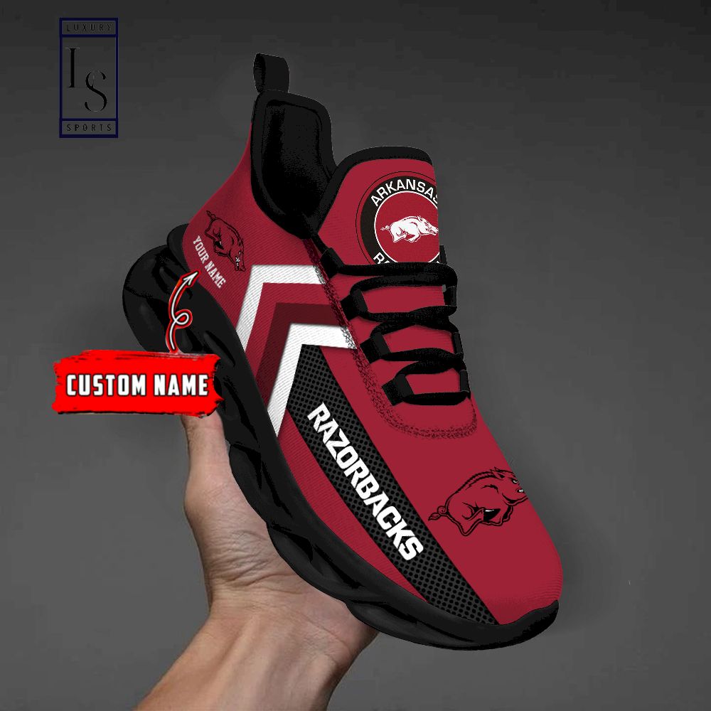 Arkansas Razorbacks Personalized Max Soul Shoes