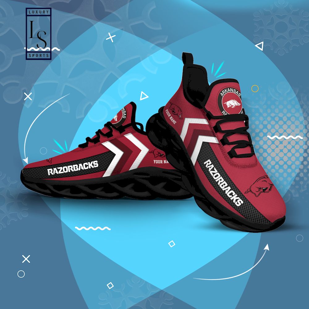 Arkansas Razorbacks Personalized Max Soul Shoes