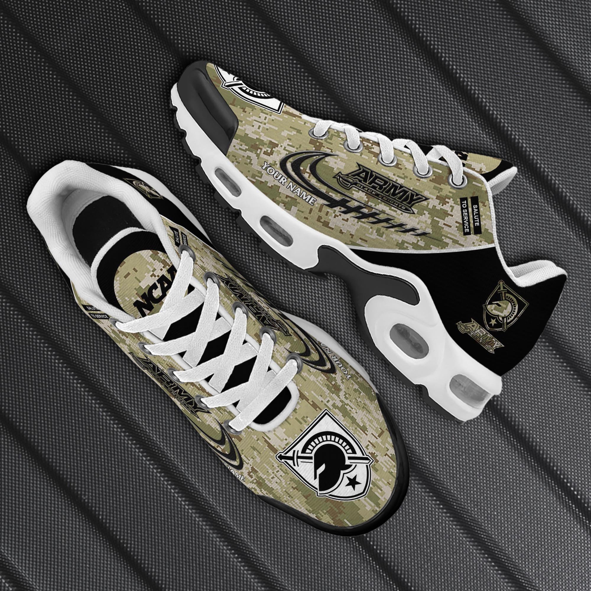 Army Black Knights TN Shoes 2026 Version Custom Name, Camouflage Shoes, Gifts For Football Lovers