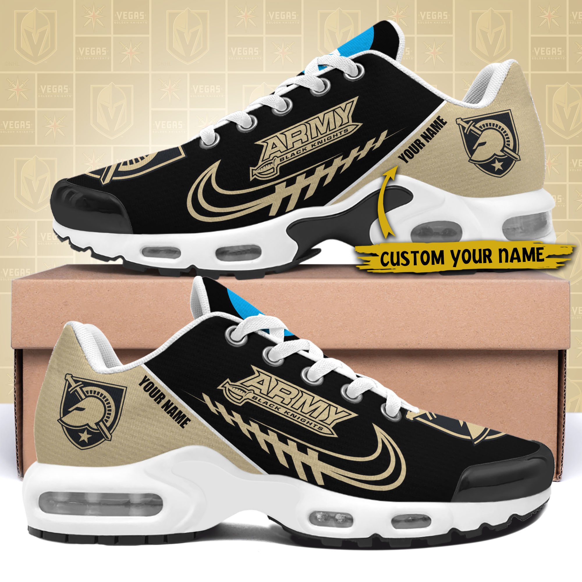Army Black Knights TN Shoes Custom Your Name 514