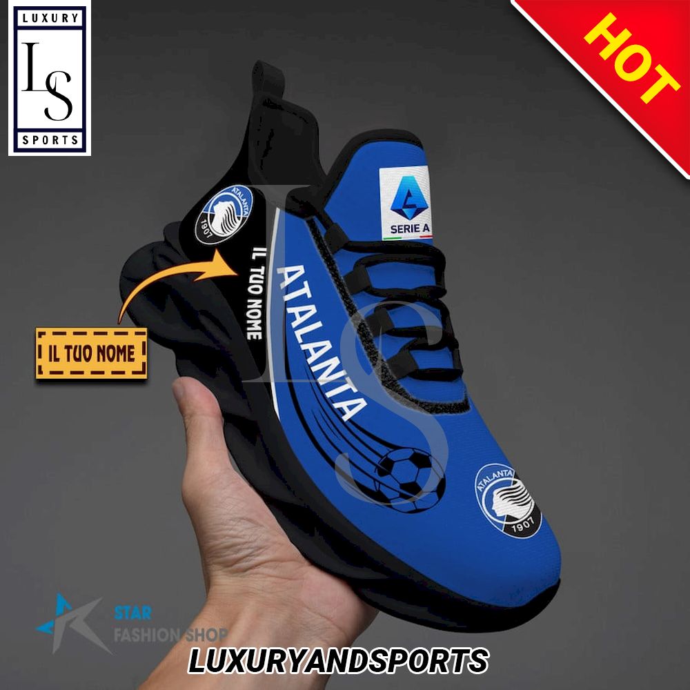 Atalanta Bergamasca Calcio Serie A Custom Name Max Soul Shoes