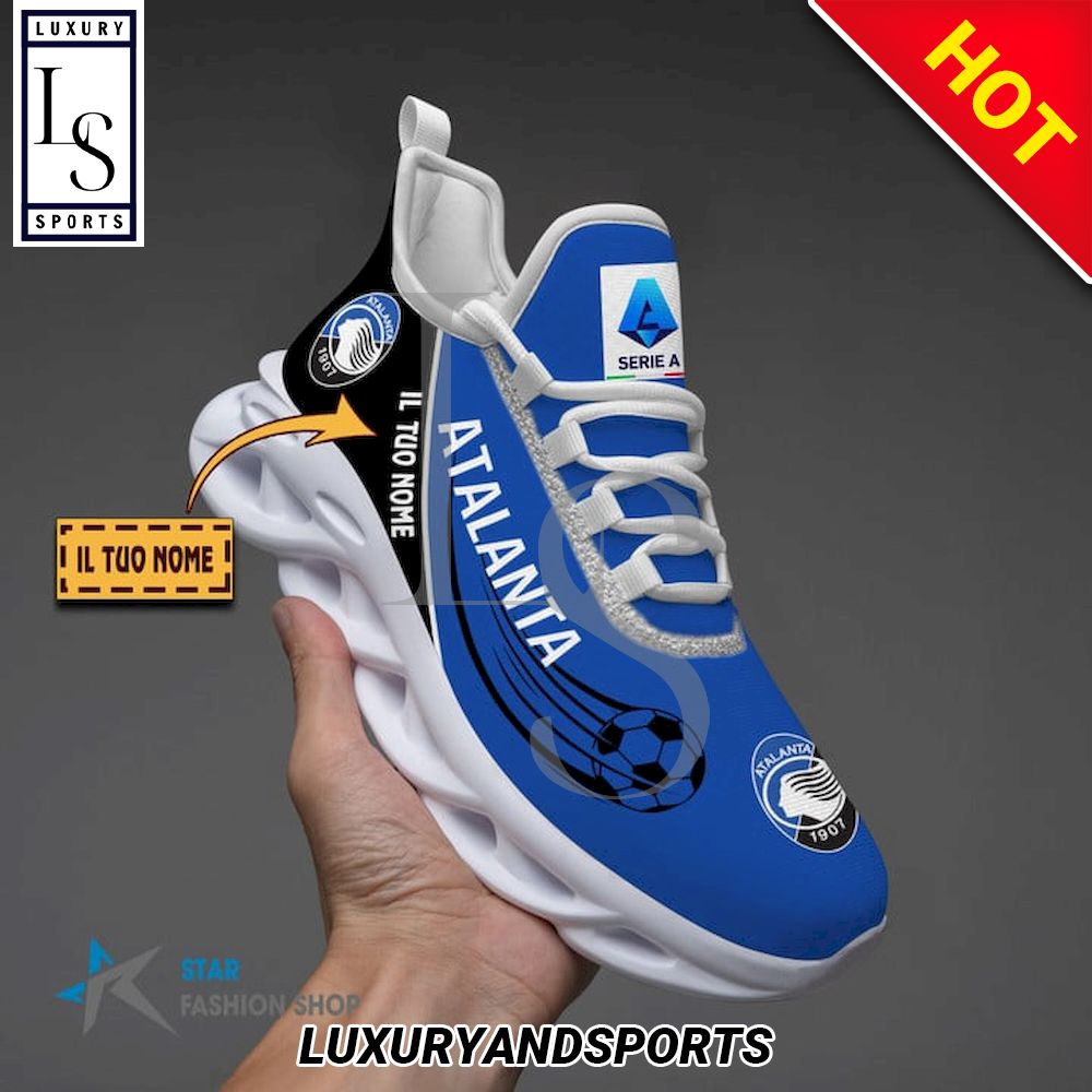 Atalanta Bergamasca Calcio Serie A Custom Name Max Soul Shoes