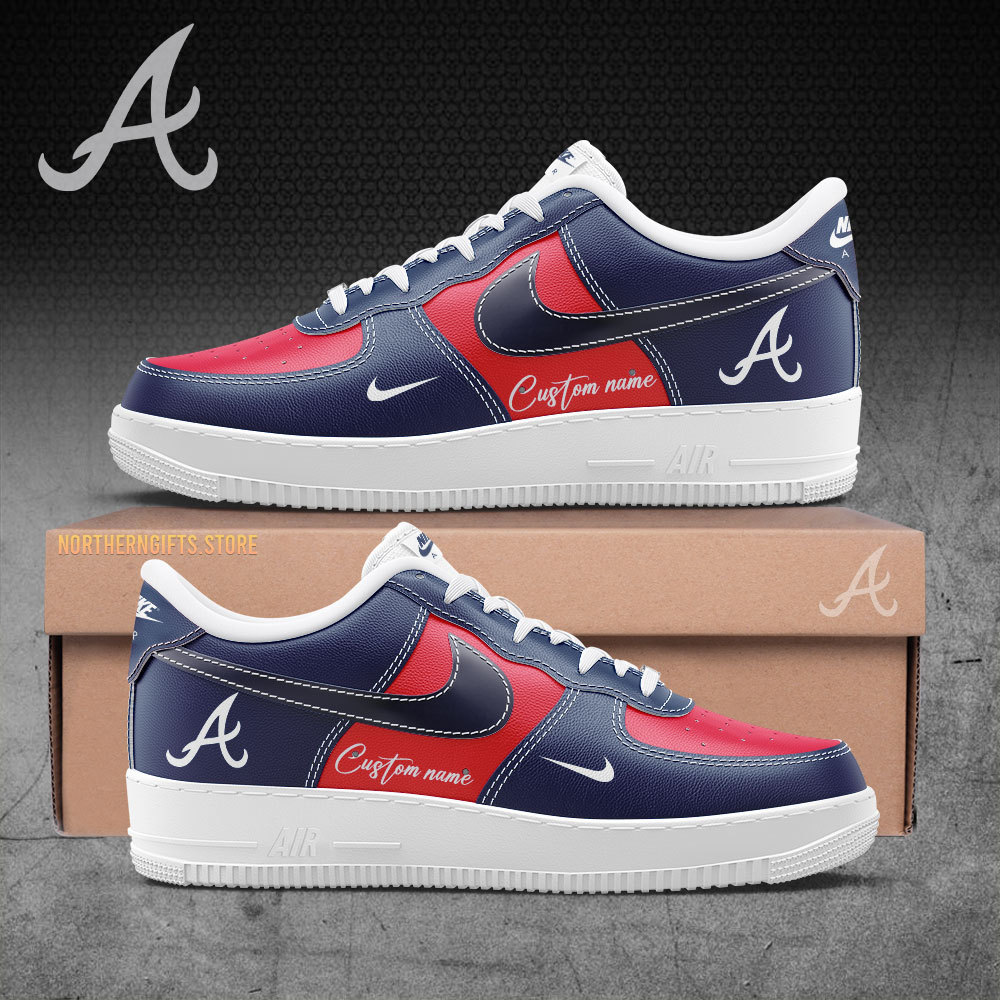Atlanta Braves Gifts For Fans Sneakers Custom Name-SP10042402ID10
