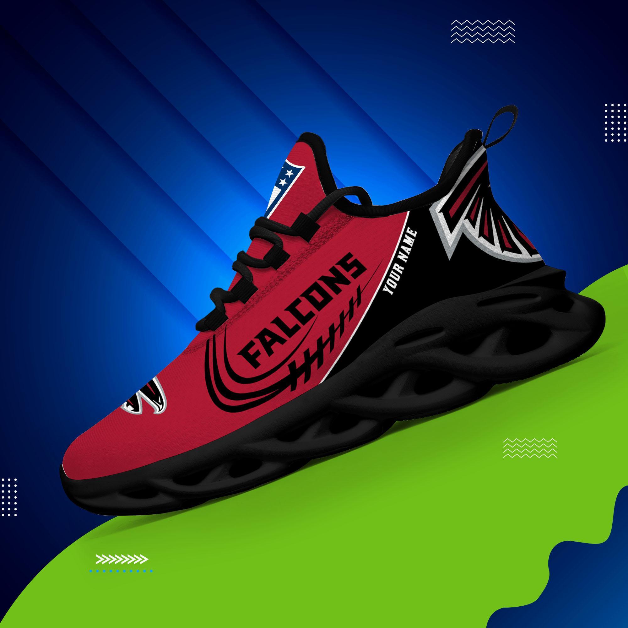 Atlanta Falcons Black Max Soul Shoes 2026 Versions Custom Name 630
