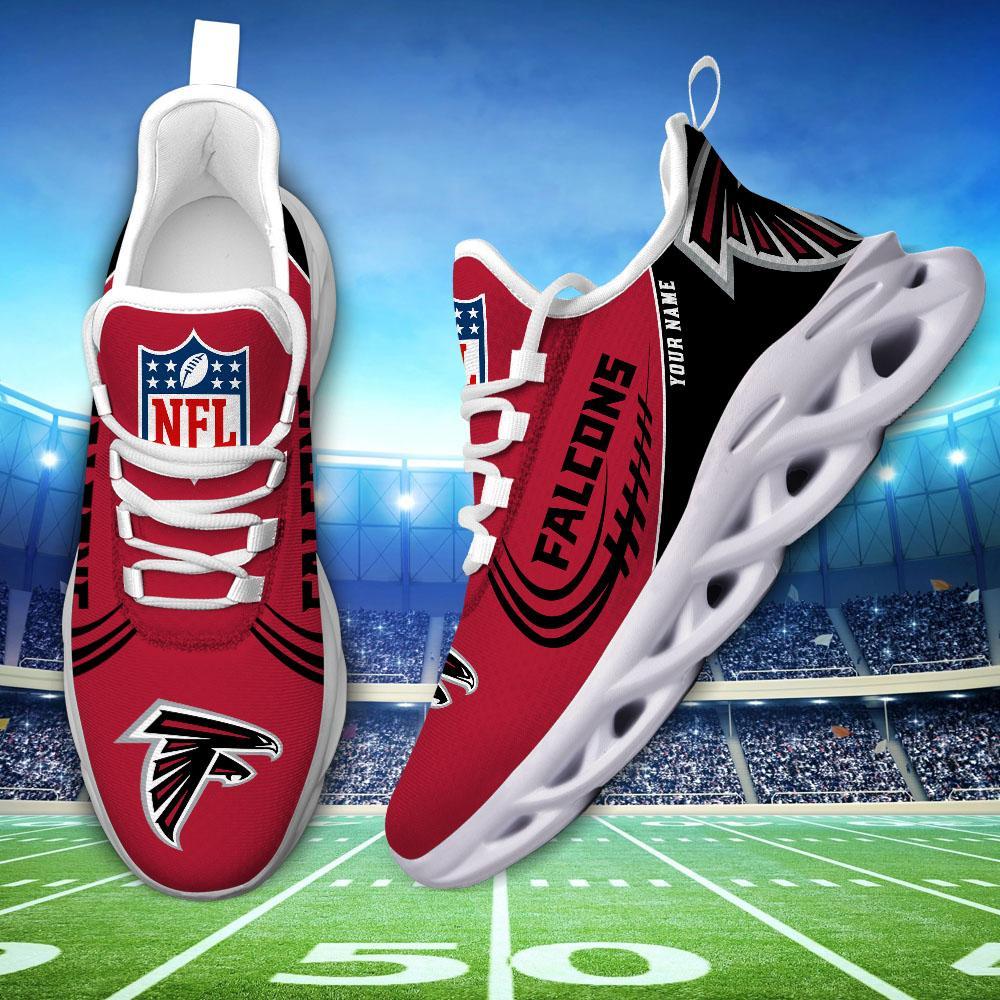 Atlanta Falcons Black Max Soul Shoes 2026 Versions Custom Name 630