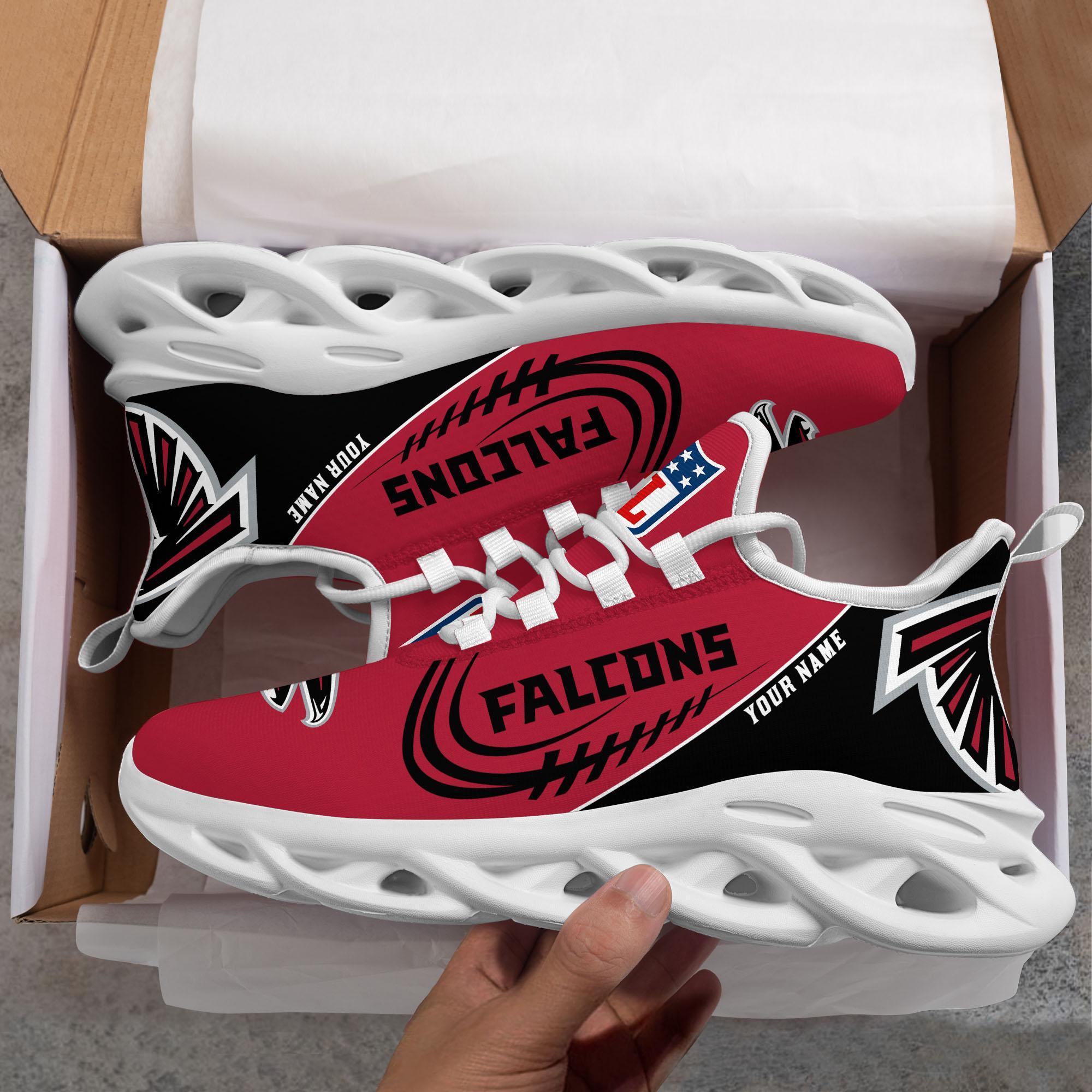 Atlanta Falcons Black Max Soul Shoes 2026 Versions Custom Name 630
