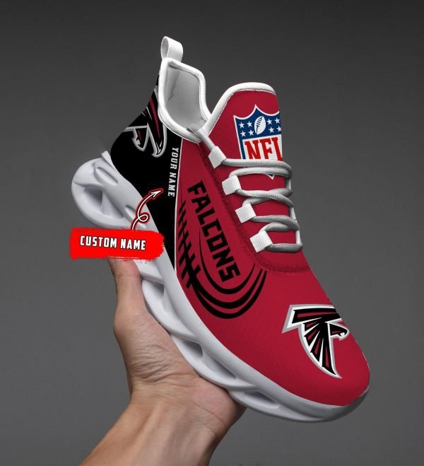 Atlanta Falcons Black Max Soul Shoes 2026 Versions Custom Name 630