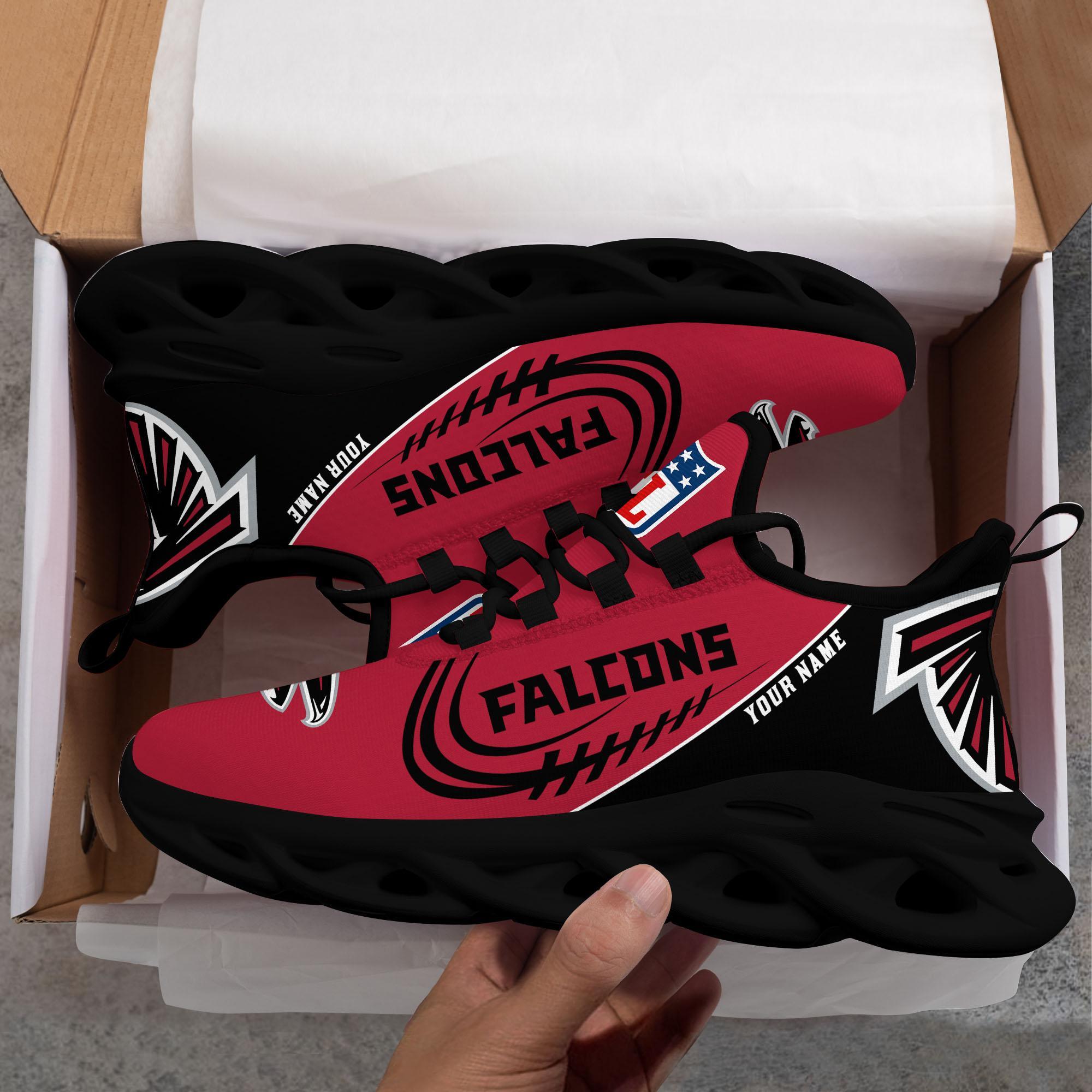 Atlanta Falcons Black Max Soul Shoes 2026 Versions Custom Name 630