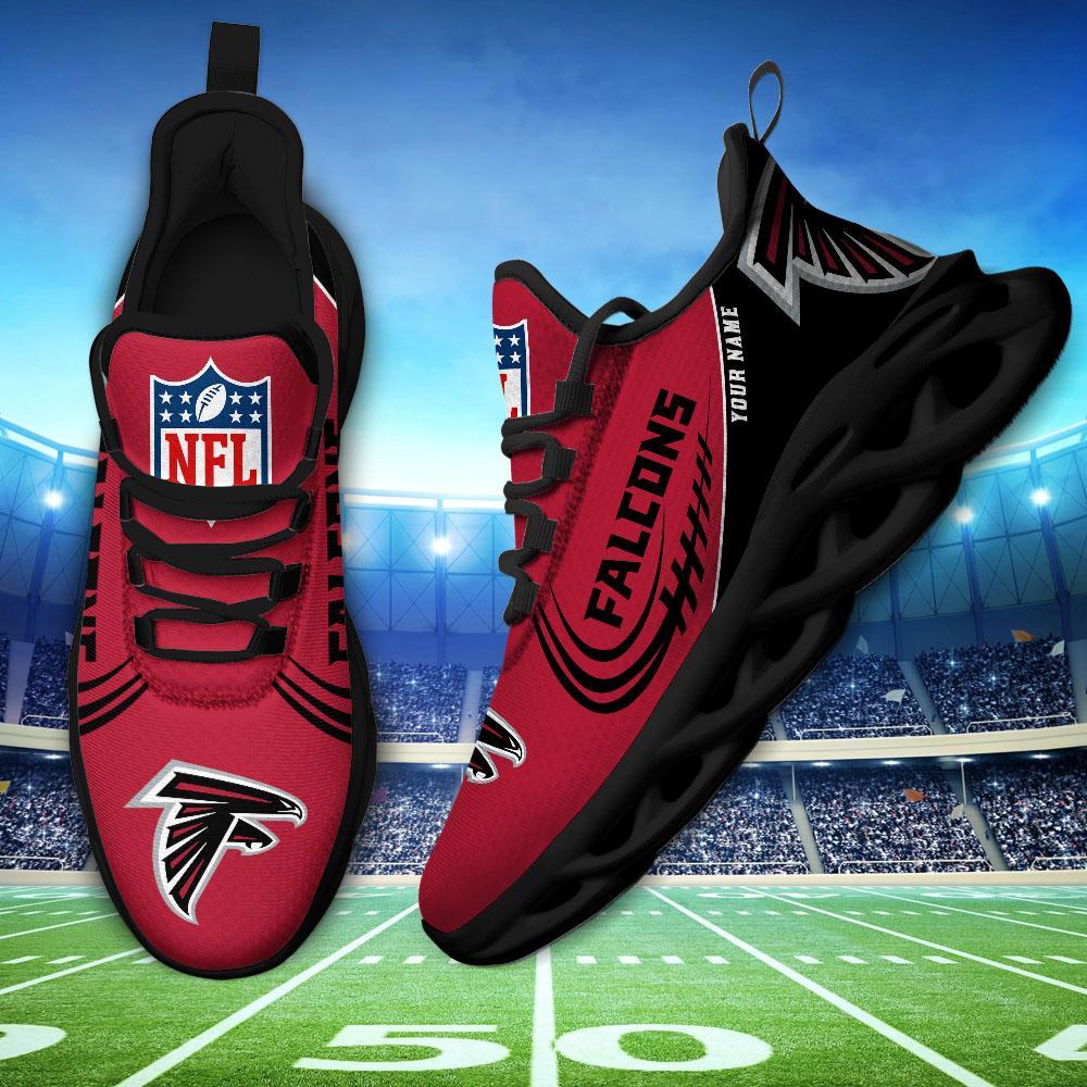 Atlanta Falcons Black Max Soul Shoes 2026 Versions Custom Name 630