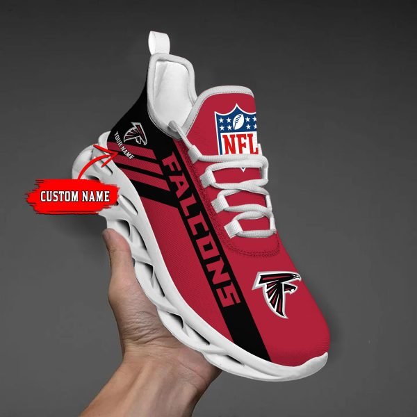 Atlanta Falcons Black Max Soul Shoes 2026 Versions Custom Name 635