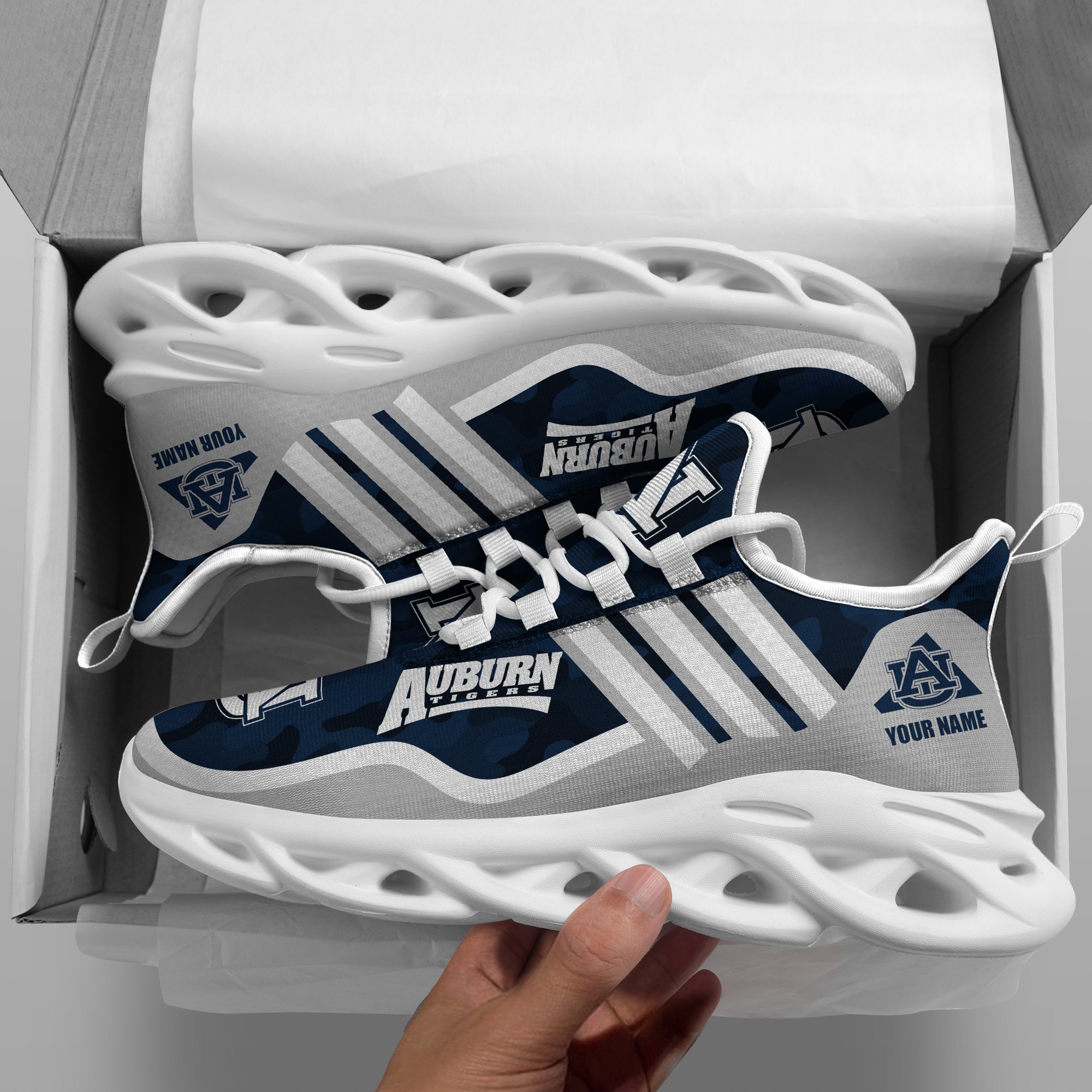 Auburn Tigers Black Max Soul Shoes 2026 Versions Custom Name 466